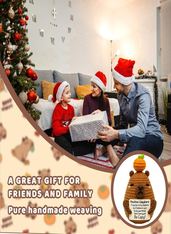 squishy Crochet Toys, Soft Crochet Dolls for Girls, Soft Toys Handmade Gifts with Message for Women Men Friends Coworkers Birthday Christmas Gift Home Decor (Brown C) - Image 3